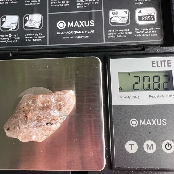 Golden Rutilated Quartz Crystal Freeform (#13) - Picture 11 of 11